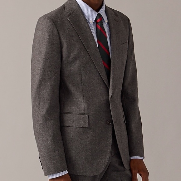 J. Crew Ludlow Jacket Vitale Barberis Wool Charcoal 36S - Picture 6 of 7